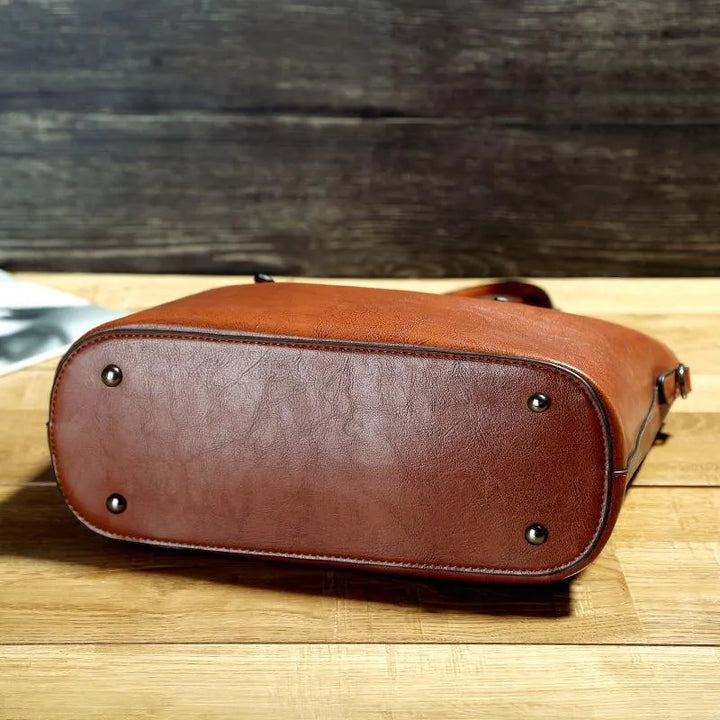 Vintage Leather Shoulder Bag For Women Elegant And Durable-MODAUTLET