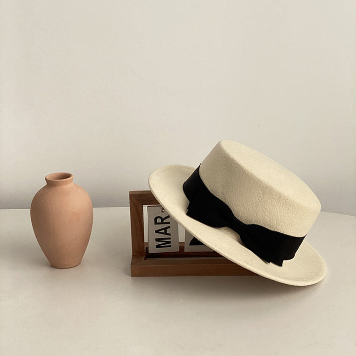 Japanese and Western Style Retro Flat-brimmed Cap