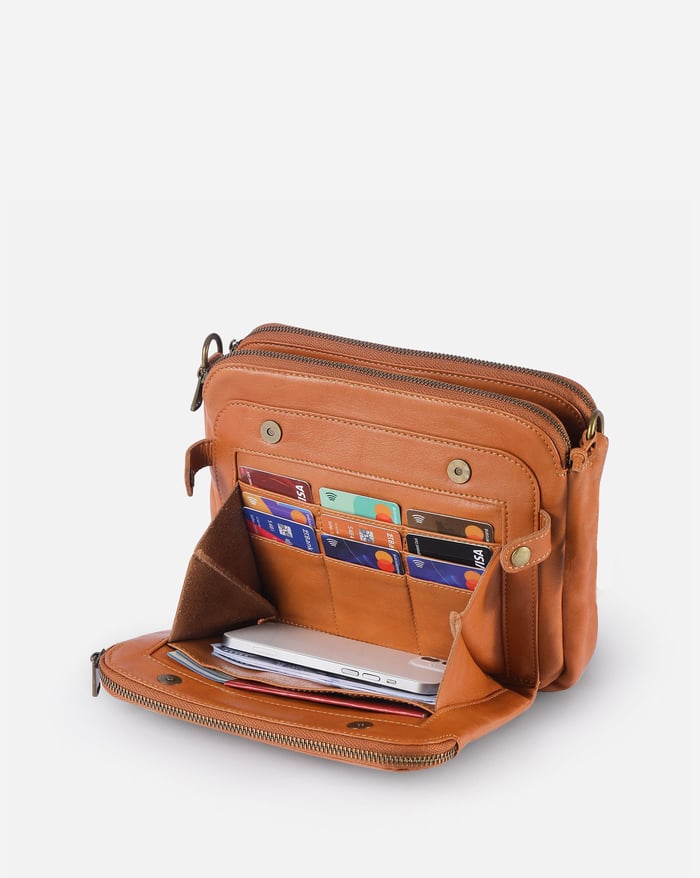 Crossbody Leather Shoulder Bags-MODAUTLET
