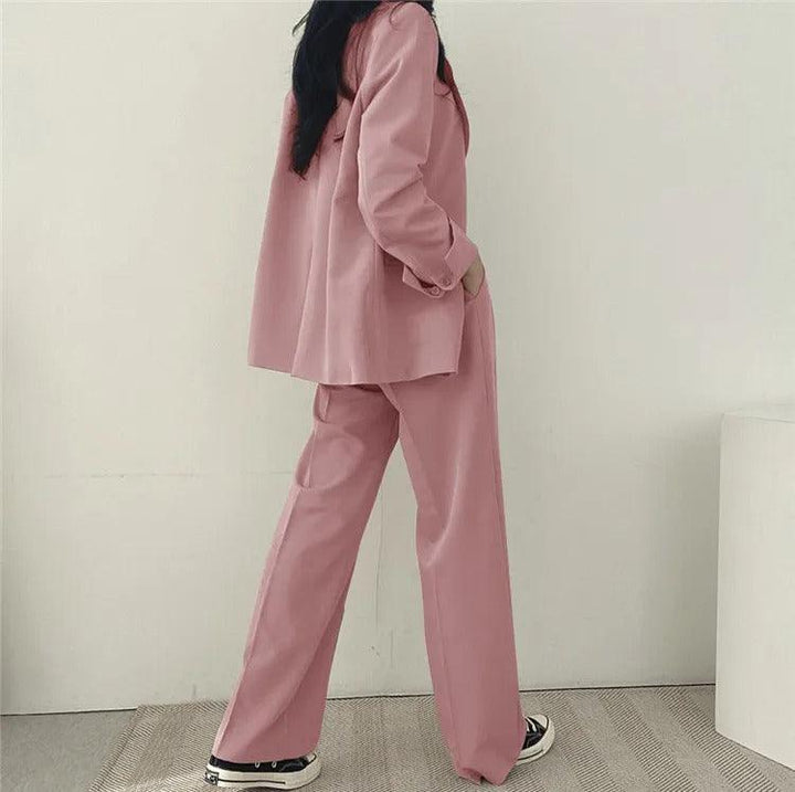 Hailey | Conjunto de Fato Feminino Ajustado com Blazer Comprido