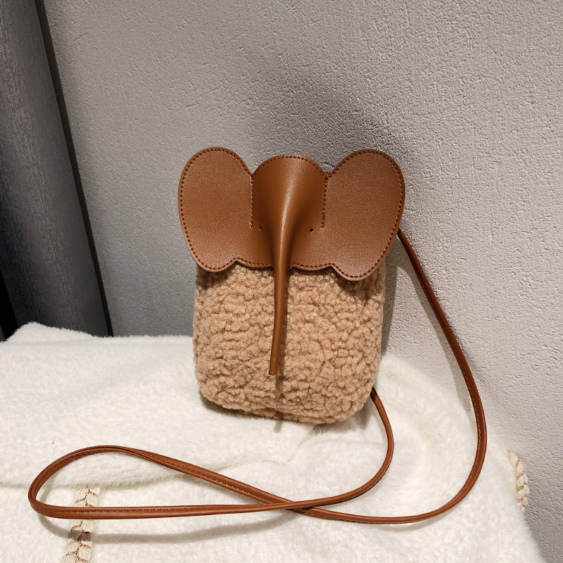 Cute Elephant Trunk Design Crossbody Shoulder Bag-MODAUTLET