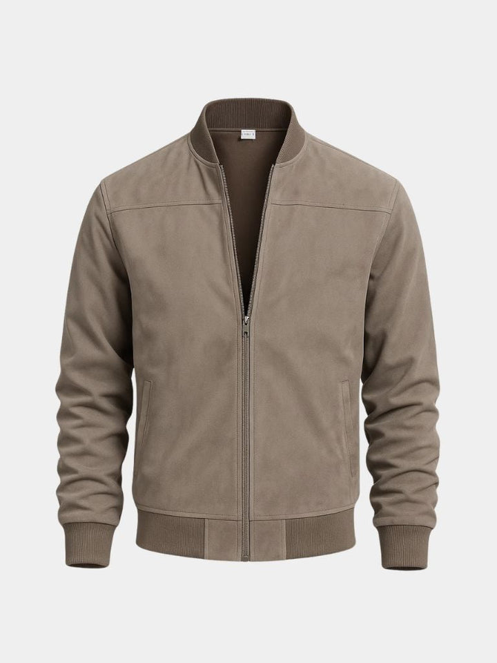 Blouson aviateur long, sculpté et drapé pour homme