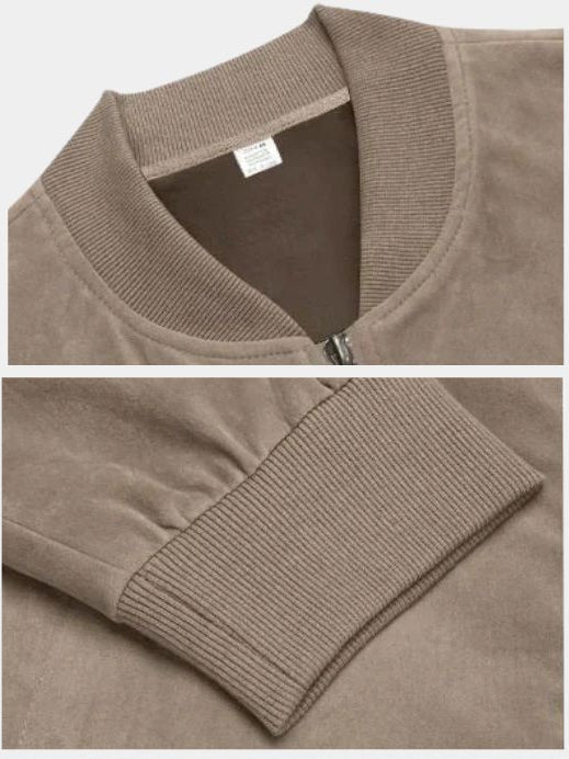Blouson aviateur long, sculpté et drapé pour homme