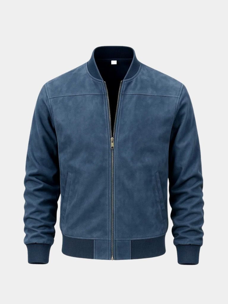 Blouson aviateur long, sculpté et drapé pour homme