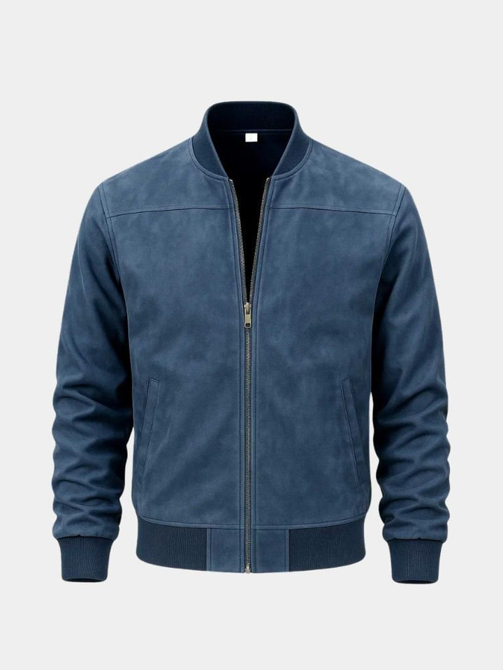 Blouson aviateur long, sculpté et drapé pour homme