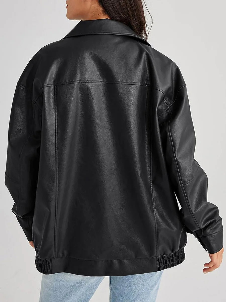 Stylish Oversized Bomber Jacket