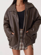 Stylish Oversized Bomber Jacket