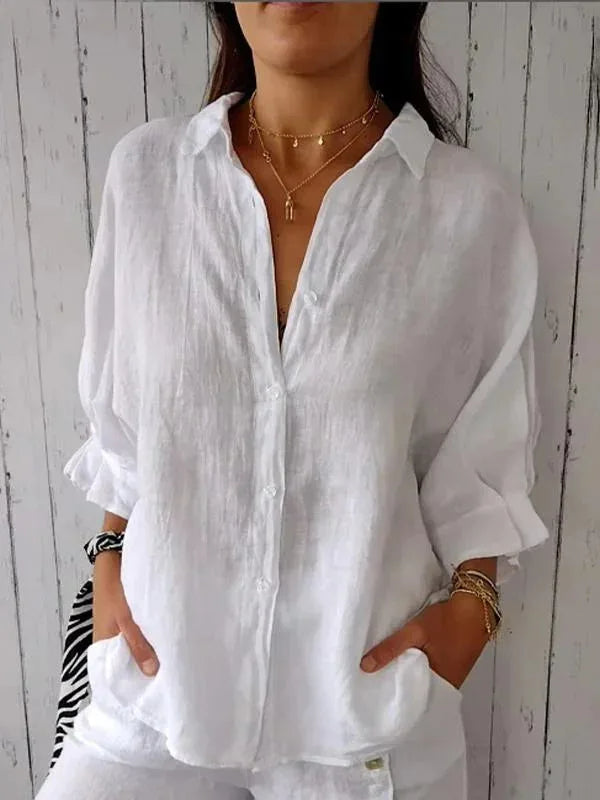 Women's Graceful Charm Blouse White