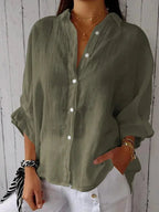 Women's Graceful Charm Blouse Olive Green