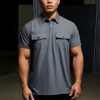 Utility Shirt for Versatile Style Dark Gray