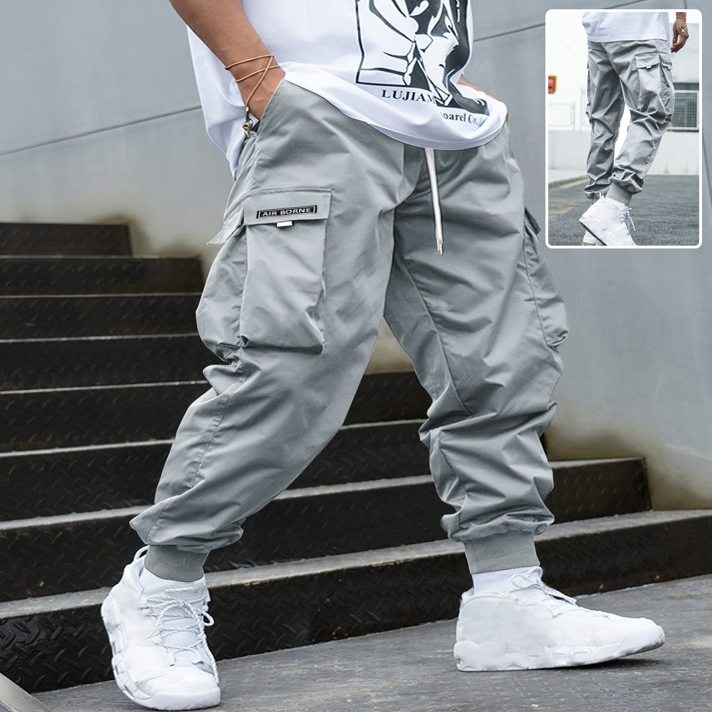 Men's Cargo Joggers with Multi-Pockets-MODAUTLET