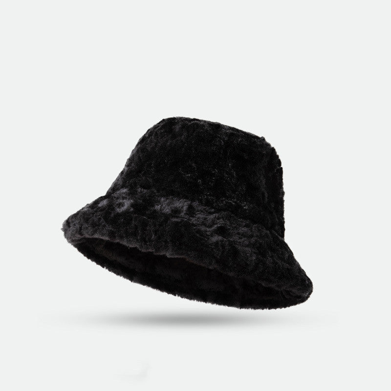 Warm Lambswool Fisherman Hat for Women - Stylish Winter Accessory