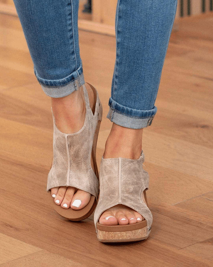 Women's Stylish High Sole Adjustable Orthopedic Sandals with Arch Support-MODAUTLET