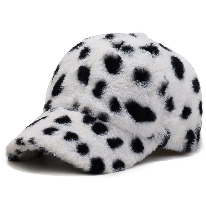 Cappellino da baseball in pile con stampa leopardata per tutte le stagioni