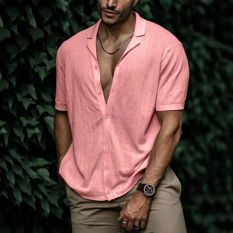 Ryan | Camicia casual da uomo a maniche corte con bottoni
