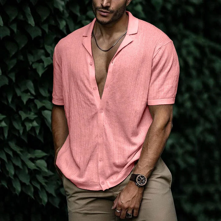 Ryan | Camicia casual da uomo a maniche corte con bottoni