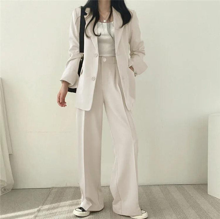 Hailey | Conjunto de Fato Feminino Ajustado com Blazer Comprido