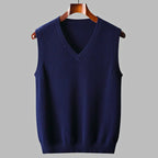 Men's Cashmere Sweater - Luxurious Softness and Style Navy