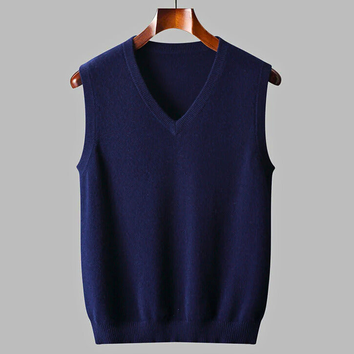 Men's Cashmere Sweater - Luxurious Softness and Style Navy