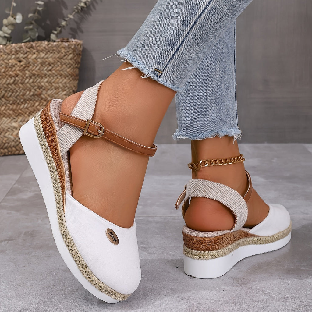 Women's Wedge Toe Sandals White