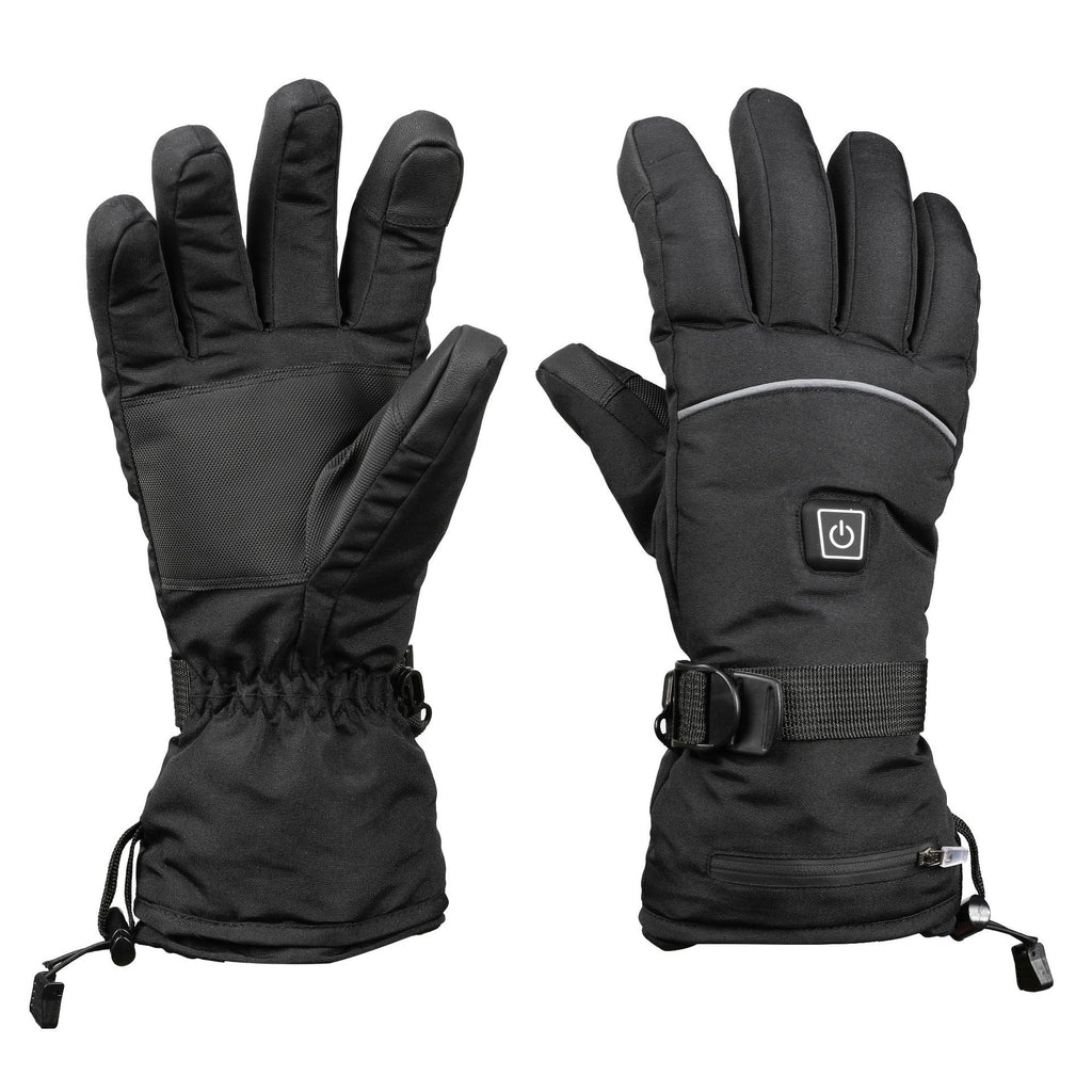 Touch Screen Heating Gloves with Velvet Thermal Insulation and Three-gear Temperature Control