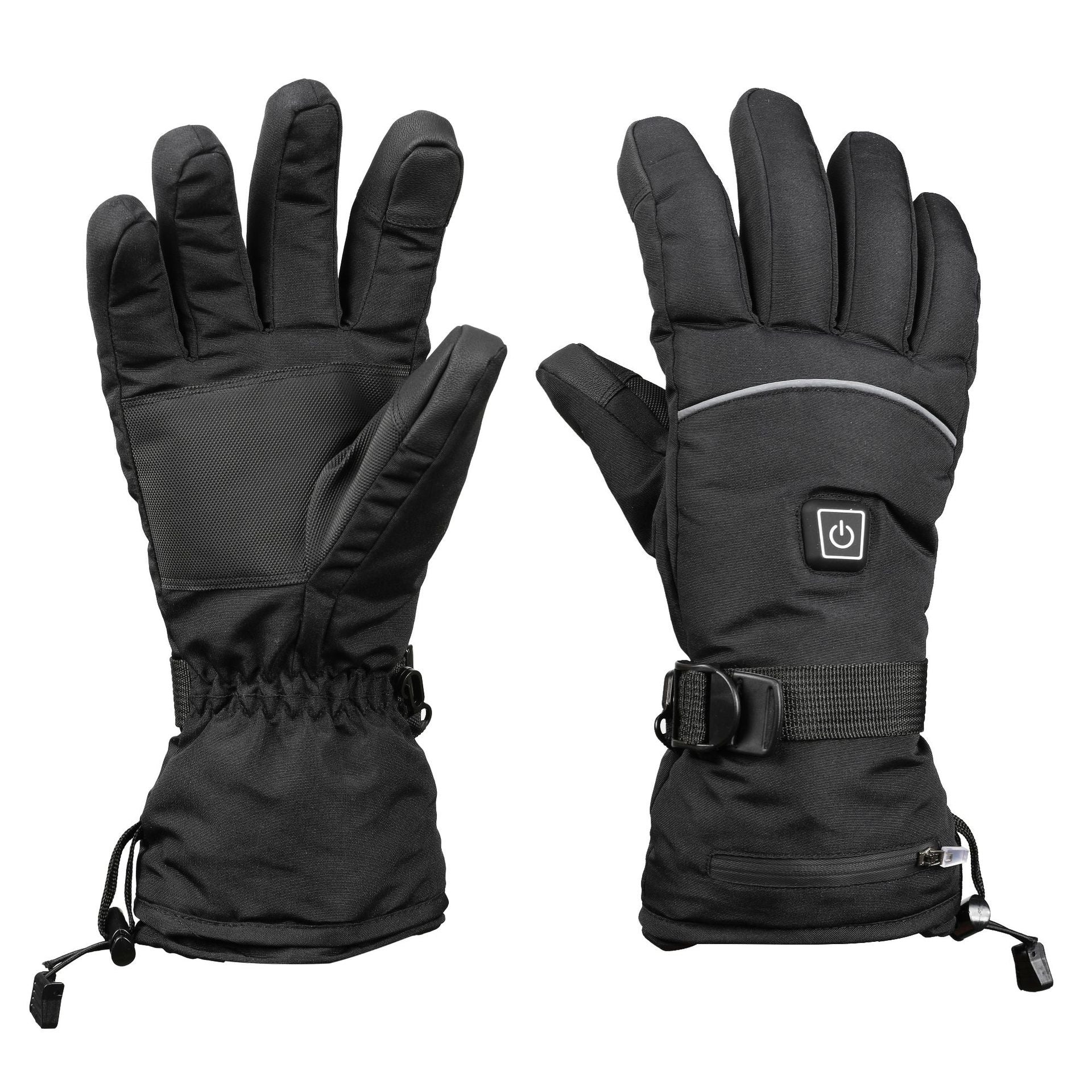 Touch Screen Heating Gloves with Velvet Thermal Insulation and Three-gear Temperature Control