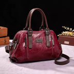 Premium Leather Tote Bag For Everyday Style And Durability Red