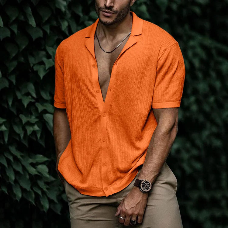 Ryan | Camicia casual da uomo a maniche corte con bottoni