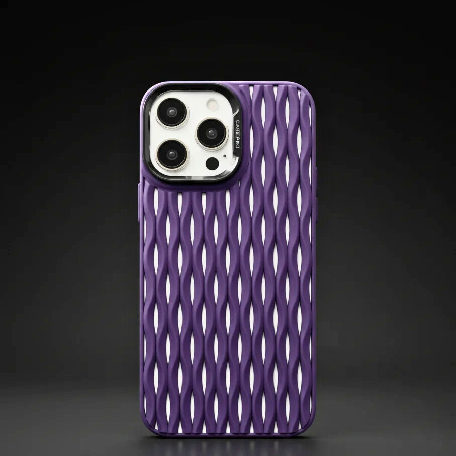 Lightweight Mesh iPhone Case for Enhanced Protection Purple