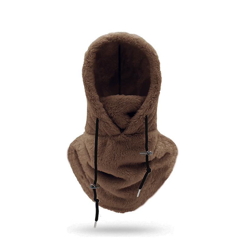 Windproof Winter Cycling Cap with Thick Scarf for Cold Protection