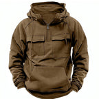 Men’s Zip-Up Hoodie – Drawstring & Pockets
