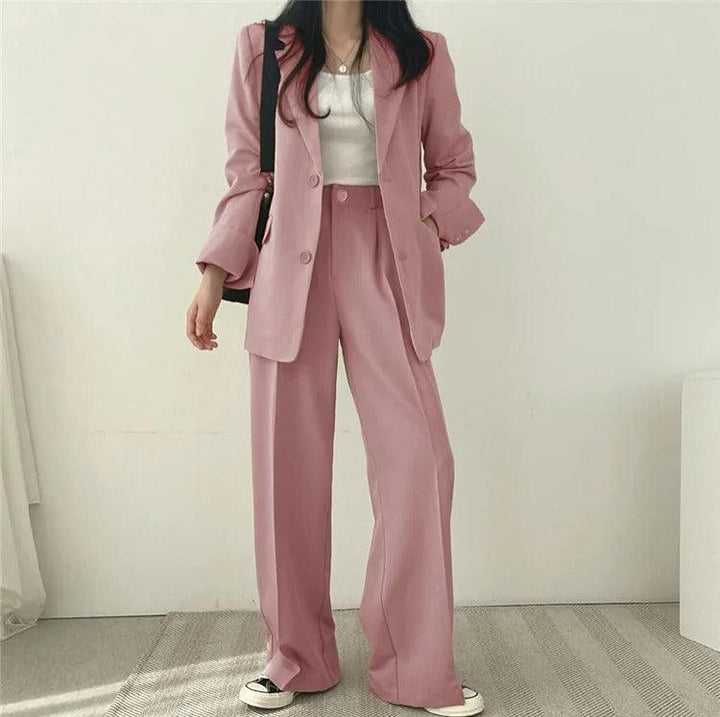 Hailey | Conjunto de Fato Feminino Ajustado com Blazer Comprido