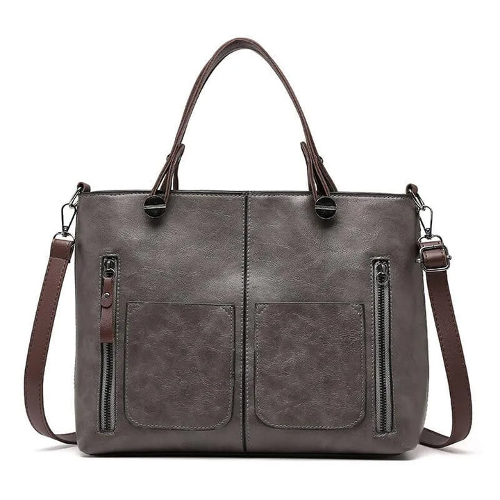 Elegant Leather Shoulder Bag Durable Everyday Companion-MODAUTLET