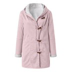 Women's Cozy Hooded Winter Jacket For Cold Weather Comfort Pink