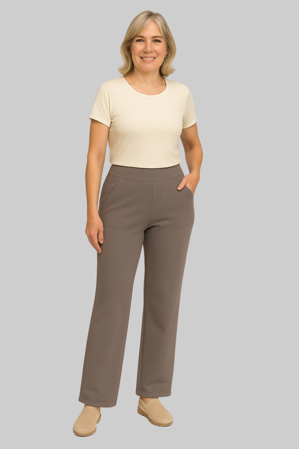Emily | Damenhose mit hohem Bund, schmal zulaufend und Stretch