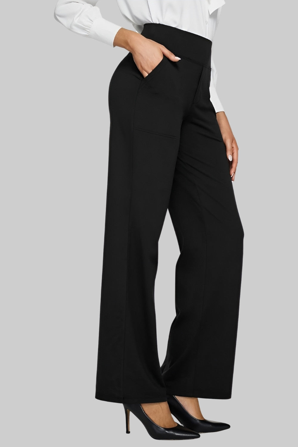Emily | Damenhose mit hohem Bund, schmal zulaufend und Stretch