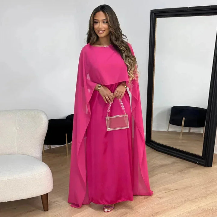Brooklyn | Vestido Maxi Capa para Convidadas de Casamento Feminino