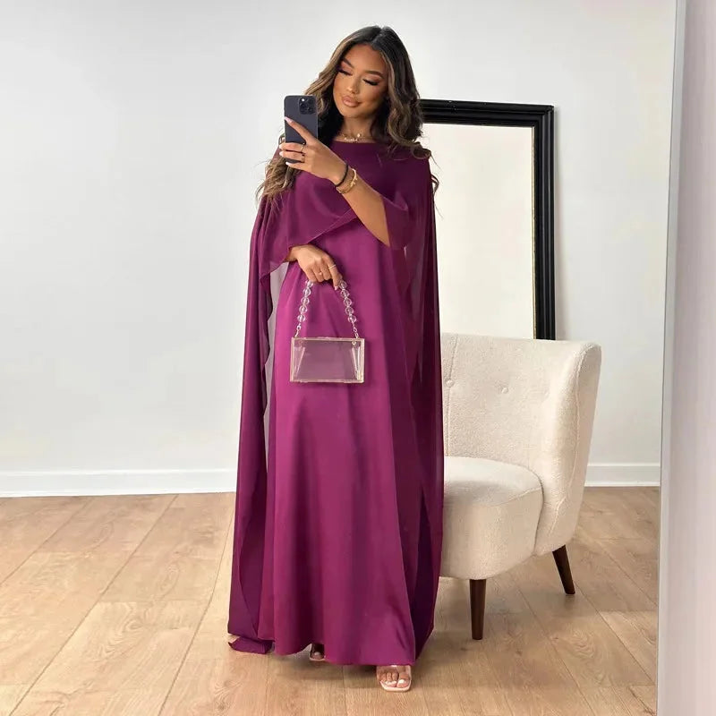 Brooklyn | Vestido Maxi Capa para Convidadas de Casamento Feminino