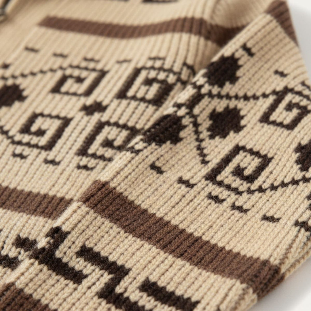 Męski oversize’owy elegancki kardigan