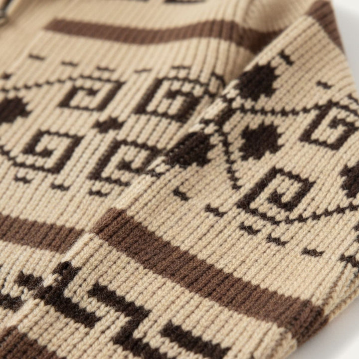 Męski oversize’owy elegancki kardigan