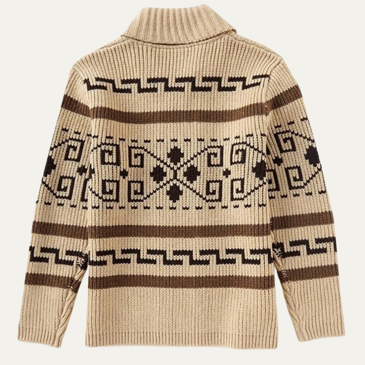 Męski oversize’owy elegancki kardigan
