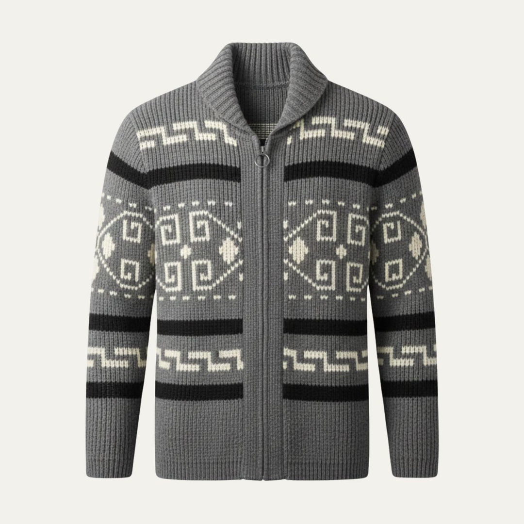 Męski oversize’owy elegancki kardigan