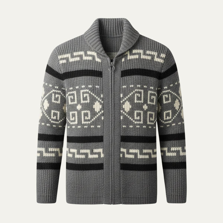 Męski oversize’owy elegancki kardigan