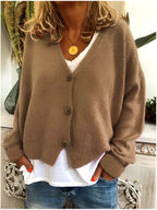 Premium Cardigan - Geneva Collection Khaki