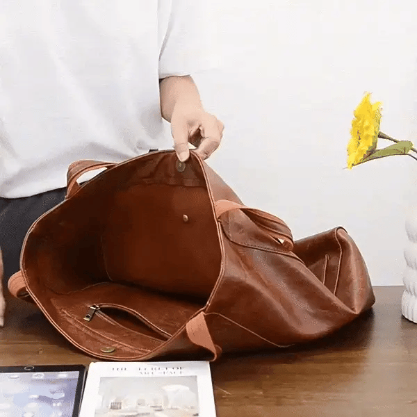 Leather Shoulder Bag For Women Stylish Everyday Carryall-MODAUTLET