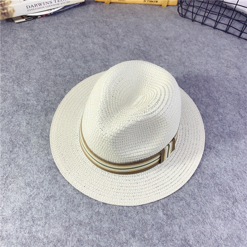 Korean Kids' Straw Hats, Sun Hats for Girls, Baby Sun Protection Hats