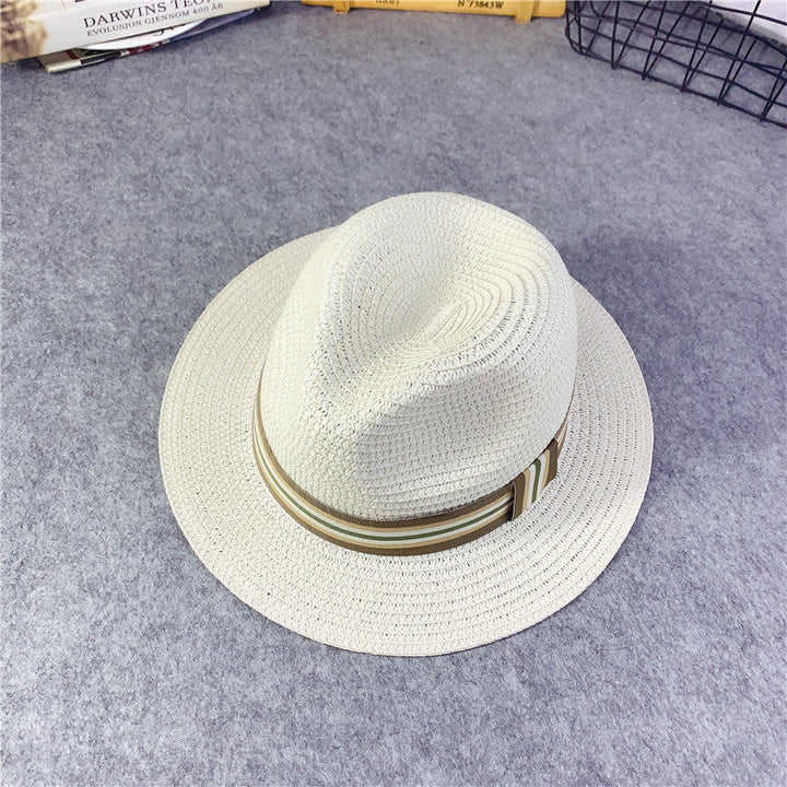 Korean Kids' Straw Hats, Sun Hats for Girls, Baby Sun Protection Hats