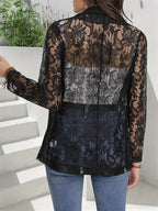 Elegant Floral Lace Jacket for Women