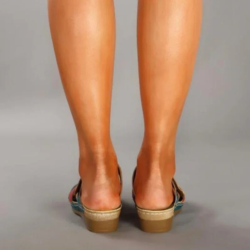Women's Lightweight Orthopedic Sandals with Unique Handmade Prints-MODAUTLET