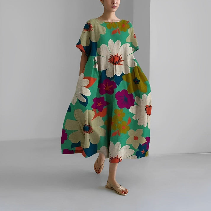 Jacklyn | Women's Relaxed Floral Midi Dress
